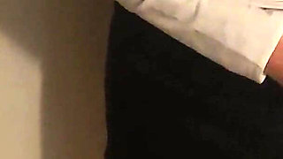 Shhh Don't Make Noise!! That They Can See Us!! Whore Secretary Waits for Everyone to Leave the Office