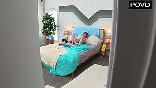 Cam Girl Lets Stepdad Use Her As His Fuck Doll