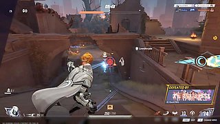 Naked Scarlet Witch in Marvel rivals gameplay with gameheaven