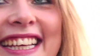 Dirty Dogging Teen Sophie Keegan Sucks off Perverted Older Swinger Guys in the Car Park