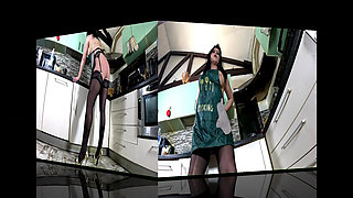 Nympho Chef Apron Fantasy. POV Deepthroat, Hands Free Facefuck and Messy Facial