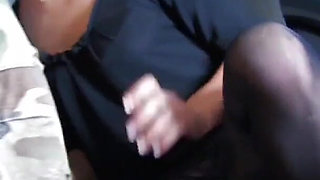 Big ass blonde gets face fucked