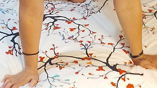 Satin Lady Posses in Her Sexy Stuff