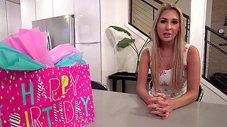 Sexy Tony and blonde babe swap spit in HD POV action