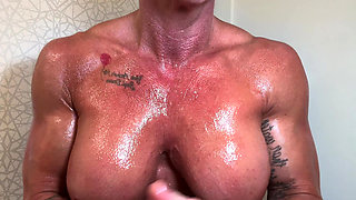 Kandy Commands Your Nasty Stroke:oil Soaked Flexing JOI
