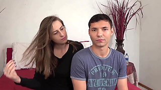 Desperate Amateurs casting hot sexy fit petite babes get their tight pussies pounded hard by big white cock