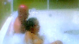 Amateur MILF Cougar Gets Cum Load in Jacuzzi - Hot Spanish Couple Fun