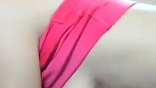 Hot Brunette Myla_angel in Sexy Pink Topic Shows Her Beautiful Boobs