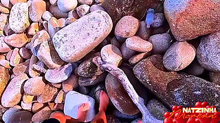 Beach Fantasy - Blonde & Brunette (pov)