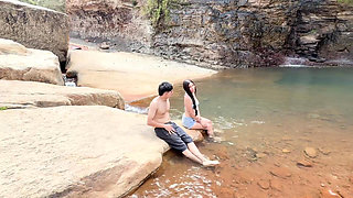 After Classes I Went to the River... I Met a Stranger and Fucked Him Outdoors in Colombia.