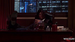 WHORNY FILMS Intense Office Threesome Porn Parody