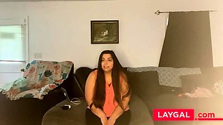 Curvy Indian Persuades Boss with Orgasmic Solo Show
