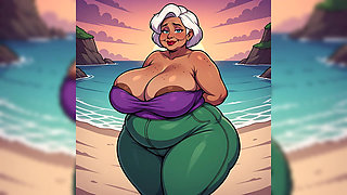 Thick BBW Indian Women at Beach Ai