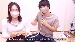 縄て緊縛された彼女をハイフと種付けフレスて拘束調教 Japanese Rope Tied Up Fuck - Extreme Orgasm With Restrained Bondage