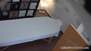 Czech Massage 245: Thick Slut's Ass Spread Wide While Getting Fingered