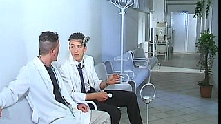 This Slutty Nurse From Germany Got Pounded by Two Guys in Hospital