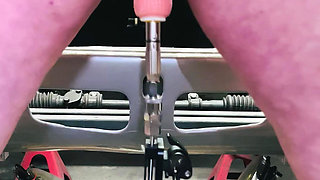 BBW in Latex Pounded by Fucking Machine