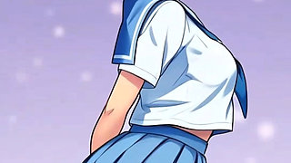 Anime girls dancing