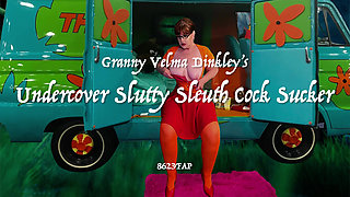 Granny Velma Dinkley's Undercover Slutty Sleuth Cock Sucker 8623 Fap