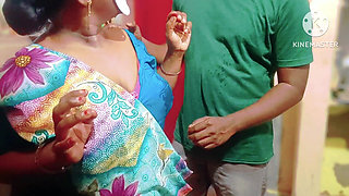 Lactating House Maid Feeding Her Milk and Fucked Hardly by Owner's Stepson- Full Tamil Erotic Audio with Real Loud Moaning