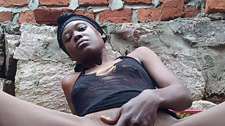 Cum with me while in an open place