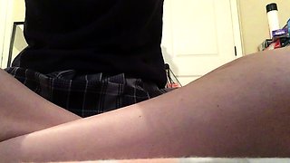 Cute blonde amateur webcam teen masturbating