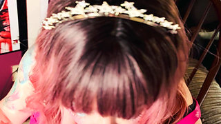 Tina Snua Is Stunning In Pink Leather & Chain Smoking - BBW OMI OME Snap Inhales Drifting Smoke