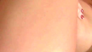 Cute pigtail brunette teen anally fucked and milked from her dude