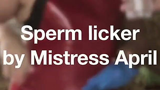 Dominatrix Mistress April - Sperm licker slave