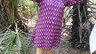 Housewife Sucking and Licking Forest Outdoor