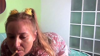 Sensual Lotuses Lesbian Smoke with Shadow