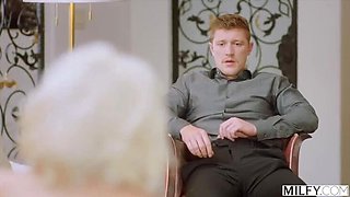 Demanding MILF Boss Charli Coerces Assistant to Fierce Fucking