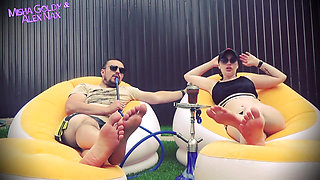 Lick Feet of Alpha Couple, Get Dose of Humiliations and Cum After Cum Countdown