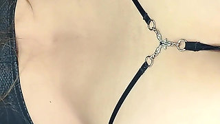 Horny Cheating Hot Wife Blonde Curvy Cowgirl Outfit Big Tits Big Ass, Cum on Ass Reveal Doggystyle Ride POV