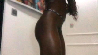 Hot Petite Ebony Girl POV Teases the Camera with Smooth Twerk Moves