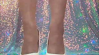 White High Heels Upclose