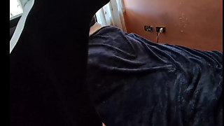 Give me harder and stronger please, but don't end up inside! Sex with mature gym
