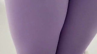 Pissing My Self in Purple Leggings