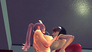 Nurse fucks her futanari patient in the room - 3D HENTAI