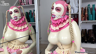 Horny Gagged Barbie Doll Miss Fetilicious Multiple Orgasms