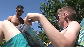 Taboo twink deep-throats and screws his stepbrother on webcam