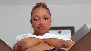 Stimulating My Clit with Vibrator Threw My Black Tights