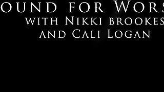 Cali Logan's blonde allure captivates in a raw, intimate bondage display