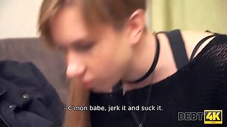 Debt4k. agent uses young doll like a cheap call girl
