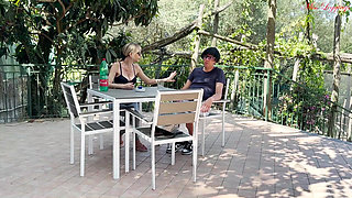 Eager Stepmother Gets Excited to Provoke the Virgin Guy on Vacation