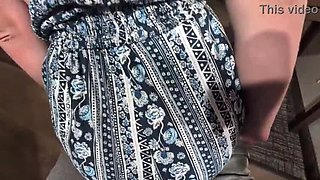 Amateur Wife Ninaandevan Lap Dance Outdoor POV Makes Him Cum Twice - Horny Grinding & Tease