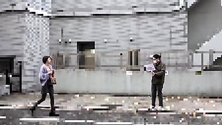 Small titted brunette teen fingering on the bed