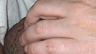 Step mom accidentally slip hand and handjob step son big dick