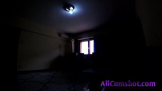 Sexy girl with big tits suck mature