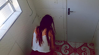 Slut Fucks in the Disco Bathroom with a Stranger Without a Condom!